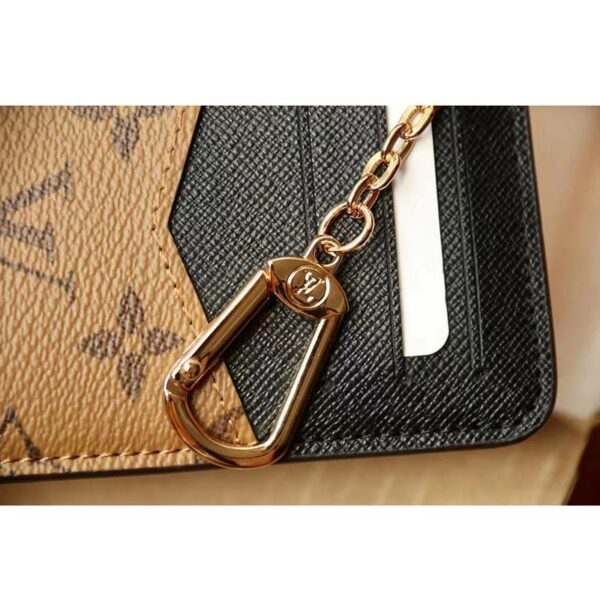 Louis Vuitton LV Unisex Card Holder Recto Verso Brown Monogram Reverse Coated Canvas (7)