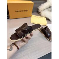 Louis Vuitton LV Unisex Oasis Mule Black Grained Calf Leather Rubber Signature (1)