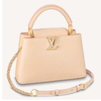 Louis Vuitton LV Women Capucines BB Handbag Yellow Taurillon Leather Shimmery (8)