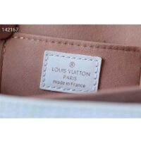 Louis Vuitton LV Women Dauphine East West Handbag White Calfskin Leather (2)