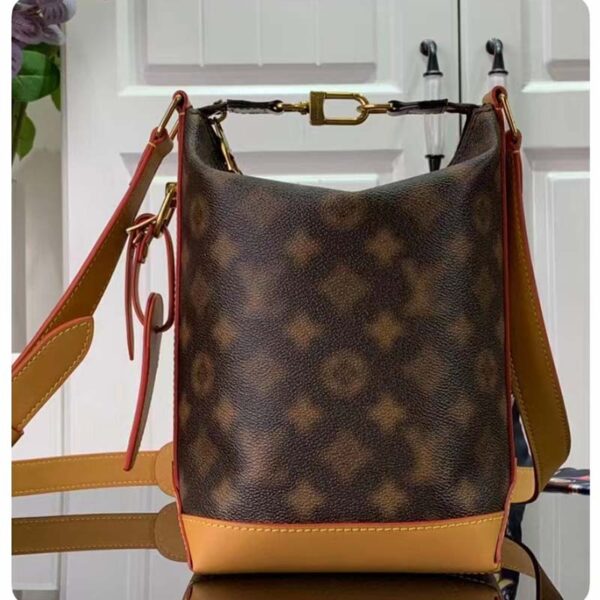 Louis Vuitton LV Women Hobo Cruiser PM Handbag Blurry Monogram Coated Canvas (10)