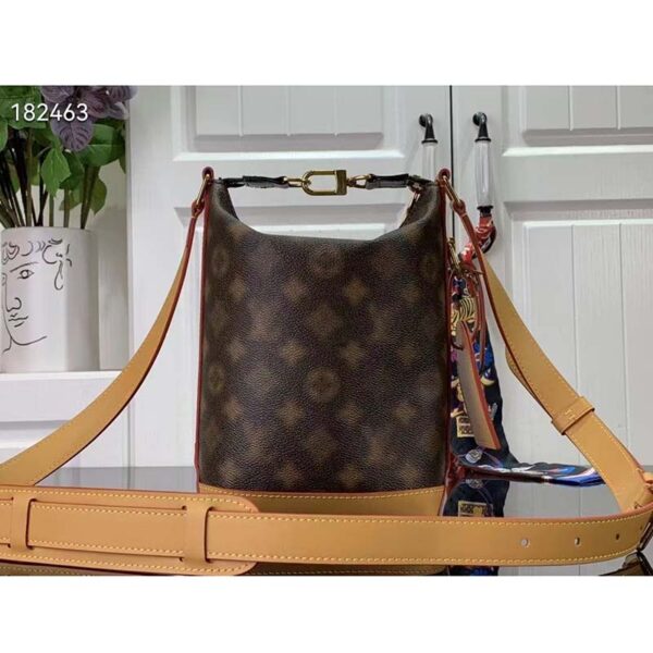 Louis Vuitton LV Women Hobo Cruiser PM Handbag Blurry Monogram Coated Canvas (5)