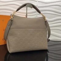 Louis Vuitton LV Women Maida Hobo Handbag Tourterelle Gray Embossed Grained Cowhide (2)