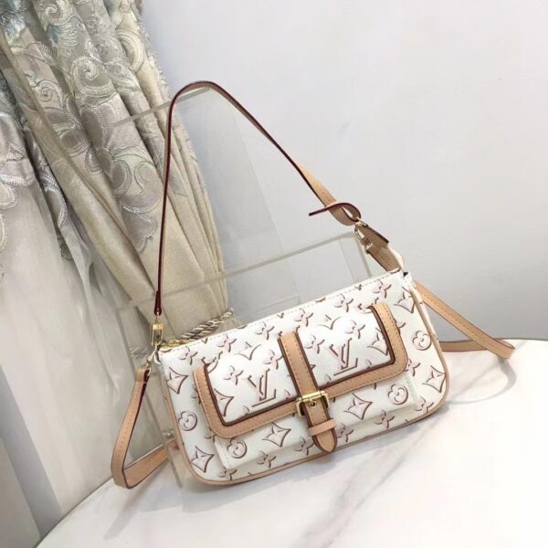 Louis Vuitton LV Women Maxi Multi Pochette Accessoires Handbag Beige Monogram Coated Canvas (2)