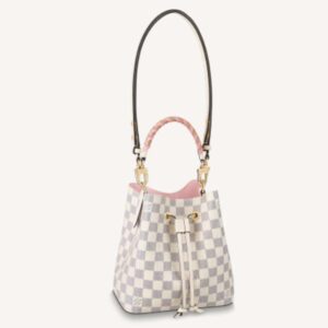 Louis Vuitton LV Women NéoNoé BB Bucket Bag Damier Azur Coated Canvas