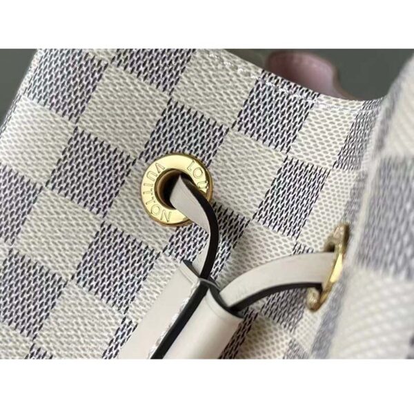 Louis Vuitton LV Women NéoNoé BB Bucket Bag Damier Azur Coated Canvas (2)