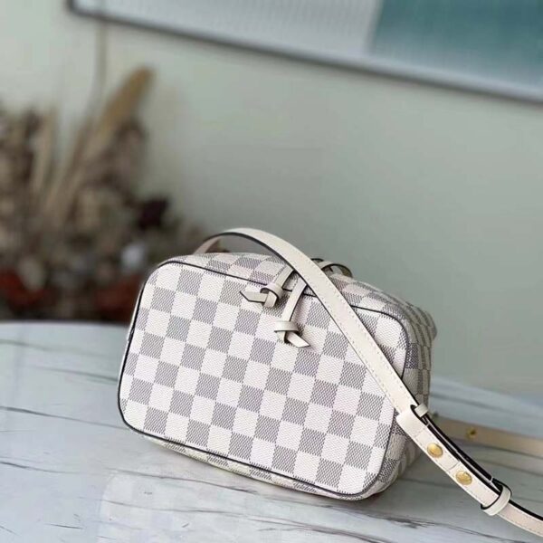 Louis Vuitton LV Women NéoNoé BB Bucket Bag Damier Azur Coated Canvas (4)