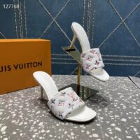 Louis Vuitton LV Women Revival Mule White Monogram-Embossed Lambskin 9.5 cm Heel (2)