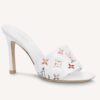 Louis Vuitton LV Women Revival Mule White Monogram-Embossed Lambskin 9.5 cm Heel