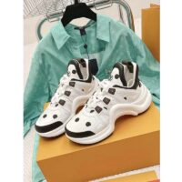 Louis Vuitton Women LV Archlight Sneaker White Black Satin Oversized Rubber (3)