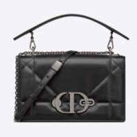 Dior Women CD 30 Montaigne Chain Bag Handle Black Maxicannage Lambskin (9)