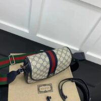 Gucci Unisex Ophidia Mini GG Shoulder Bag Blue GG Supreme Canvas Double G (7)