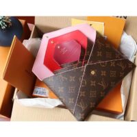 Louis Vuitton LV Unisex Kirigami Pochette Brown Monogram Coated Canvas Cowhide Leather (8)