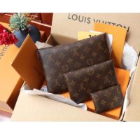 Louis Vuitton LV Unisex Kirigami Pochette Brown Monogram Coated Canvas Cowhide Leather (8)