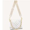 Louis Vuitton LV Women Coussin PM Handbag White Lambskin Leather Zip Closure