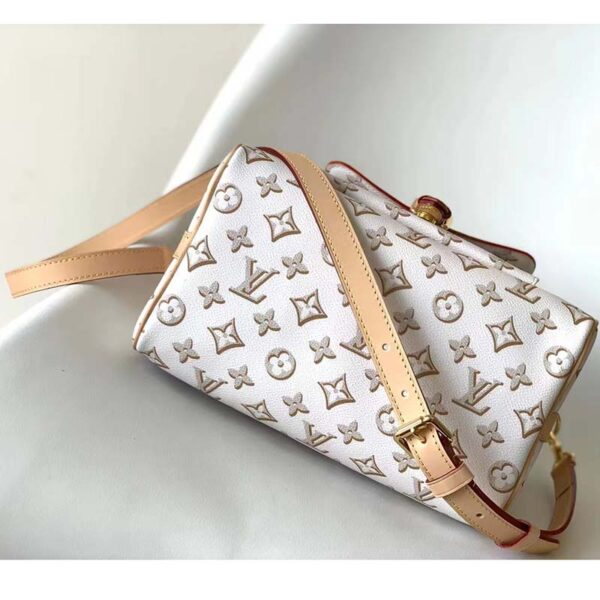 Louis Vuitton LV Women Speedy Bandoulière 25 Handbag Beige Monogram Coated Canvas (5)