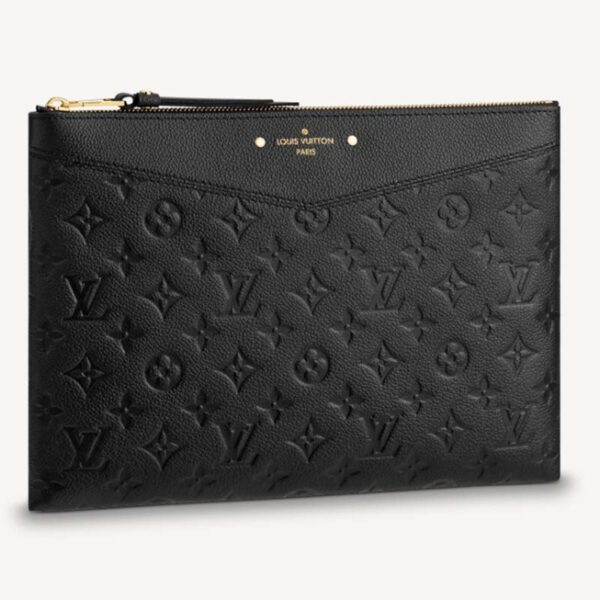 Louis Vuitton Unisex Daily Pouch Black Monogram Empreinte Embossed Supple Grained Cowhide (9)