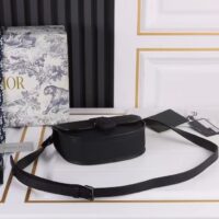 Dior Unisex CD Mini Gallop Bag Strap Black Grained Calfskin (5)