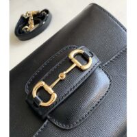 Gucci GG Women Horsebit 1955 Mini Bag Top Handle Black Leather (1)