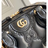 Gucci Women GG Matelassé Leather Mini Bag Black Double G (9)