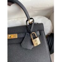 Hermes Women Kelly Sellier 32 Bag in Togo Leather with Gold Hardware-Black (11)