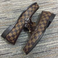 Louis Vuitton LV Men Major Loafer Brown Damier Canvas Ebene Blake Construction LV Initials (10)