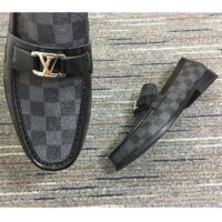 Louis Vuitton LV Men Major Loafer Damier Canvas Graphite Moccasin LV Initials (10)