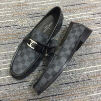 Louis Vuitton LV Men Major Loafer Damier Canvas Graphite Moccasin LV Initials (10)