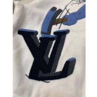 Louis Vuitton LV Men Multi-Patches Mixed Leather Varsity Blouson LWG Calf White (8)