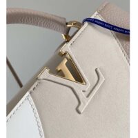 Louis Vuitton LV Women Capucines BB Handbag Beige Taurillon Patent Leather Ssmooth Calfskin (17)