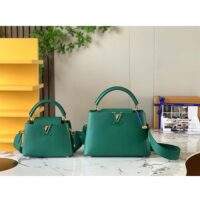 Louis Vuitton LV Women Capucines BB Handbag Emeraude Green Taurillon Leather (2)