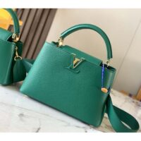 Louis Vuitton LV Women Capucines BB Handbag Emeraude Green Taurillon Leather (2)