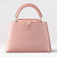 Louis Vuitton LV Women Capucines BB Handbag Pearly Pink Taurillon Leather (2)