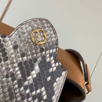 Louis Vuitton LV Women Capucines Mini Handbag Golden Yellow Taurillon Leather Python Skin (5)