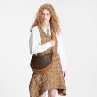 Louis Vuitton LV Women Loop Hobo Brown Monogram Monogram Reverse Coated Canvas (9)