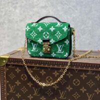 Louis Vuitton LV Women Micro Métis Bag Green Monogram Jacquard Velvet (1)