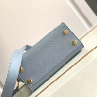 Louis Vuitton LV Women On My Side PM Handbag Bleu Nuage Blue Perforated Calf Leather (1)