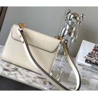 Louis Vuitton LV Women Twist PM Handbag Quartz White Epi Grained Leather (7)