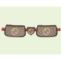 Gucci Unisex Blondie Mini Belt Bag Beige Ebony GG Supreme Canvas (3)