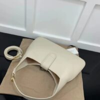 Gucci Women GG Aphrodite Medium Shoulder Bag White Soft Leather Double G (8)