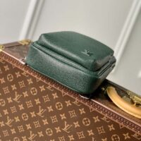 Louis Vuitton LV Unisex Avenue Sling Bag Dark Green Epicea Taiga Cowhide Leather (1)