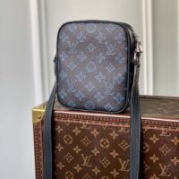 Louis Vuitton LV Unisex Christopher Wearable Wallet Blue Monogram Coated Canvas (1)