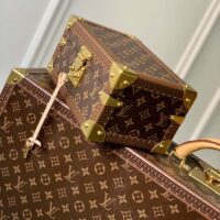 Louis Vuitton LV Unisex Coffret Treasure 24 Brown Monogram Canvas Microfiber Lining