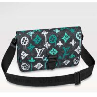 Louis Vuitton LV Women Archy Messenger MM Bag Graffiti Green Monogram Coated Canvas (10)