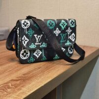 Louis Vuitton LV Women Archy Messenger MM Bag Graffiti Green Monogram Coated Canvas (10)