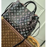 Louis Vuitton LV Women Bella Tote Black Perforated Mahina Calf Leather (1)