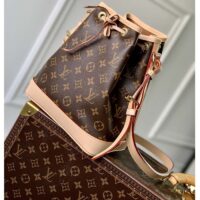 Louis Vuitton LV Women Noé BB Bucket Bag Monogram Coated Canvas Cowhide Leather (2)