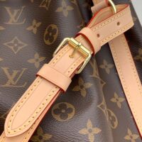 Louis Vuitton LV Women Noé Bucket Bag Brown Monogram Coated Canvas Cowhide Leather (2)