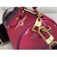 Louis Vuitton LV Women Papillon BB Handbag Midnight Fuchsia Monogram Coated Canvas (9)