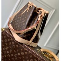 Louis Vuitton LV Women Petit Noé Bucket Bag Monogram Coated Canvas Cowhide Leather (2)